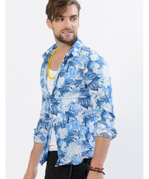 wjk（ダヴルジェイケイ）の「Hook Botanical（トップス・メンズ・yellow/red/blue/black・S/M/L/XL）」の7枚目の写真