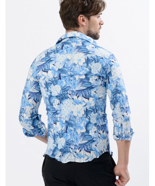 wjk（ダヴルジェイケイ）の「Hook Botanical（トップス・メンズ・yellow/red/blue/black・S/M/L/XL）」の8枚目の写真