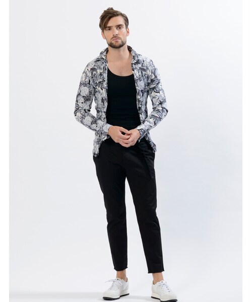 wjk（ダヴルジェイケイ）の「Hook Botanical（トップス・メンズ・yellow/red/blue/black・S/M/L/XL）」の14枚目の写真