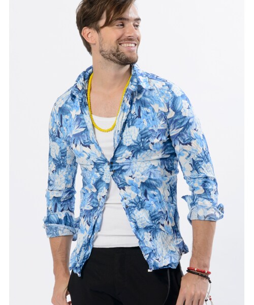 wjk（ダヴルジェイケイ）の「Hook Botanical（トップス・メンズ・yellow/red/blue/black・S/M/L/XL）」の6枚目の写真