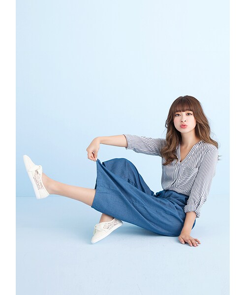 gracegift（グレースギフト）の「蕾絲綁帶休閒鞋（その他・レディース・白・35/36/37/38/39/40）」の8枚目の写真