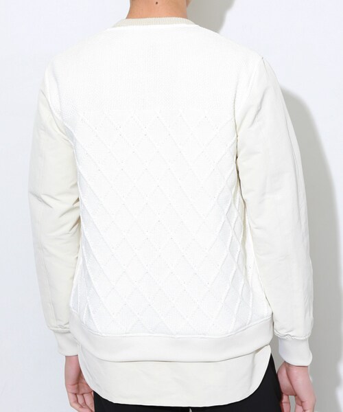 DISCOVERED（ディスカバード）の「バックニットブルゾン ホワイト（その他・メンズ・WHT・1/2）」の4枚目の写真