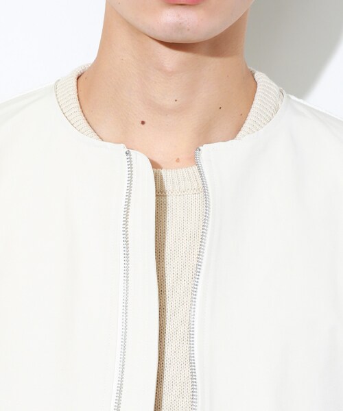 DISCOVERED（ディスカバード）の「バックニットブルゾン ホワイト（その他・メンズ・WHT・1/2）」の5枚目の写真