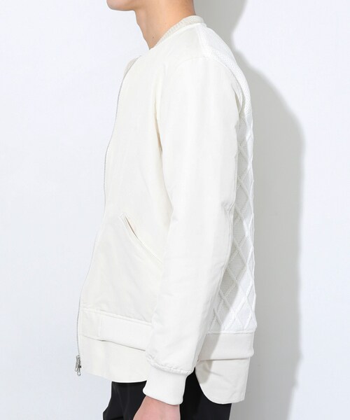 DISCOVERED（ディスカバード）の「バックニットブルゾン ホワイト（その他・メンズ・WHT・1/2）」の3枚目の写真