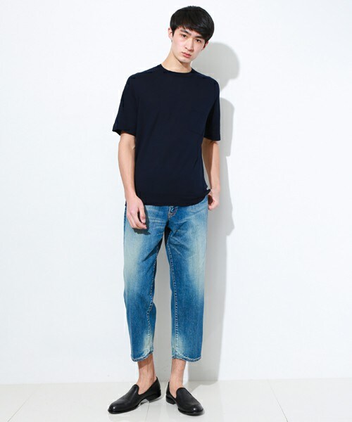 kolor（カラー）の「11.5ozムラ糸ストレッチデニム ネイビー