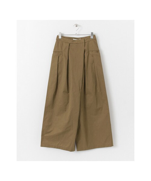 KBF（ケイビーエフ）の「ワイドラップパンツ（パンツ・レディース・BLACK/MOCHA・36/38）」の2枚目の写真