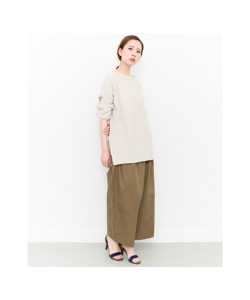 KBF（ケイビーエフ）の「ワイドラップパンツ（パンツ・レディース・BLACK/MOCHA・36/38）」の4枚目の写真