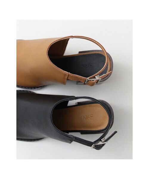 KBF(ケイビーエフ)の「スクエアヒールサンダル(シューズ・レディース・BLACK/CAMEL・36/37/38)」の12枚目の写真