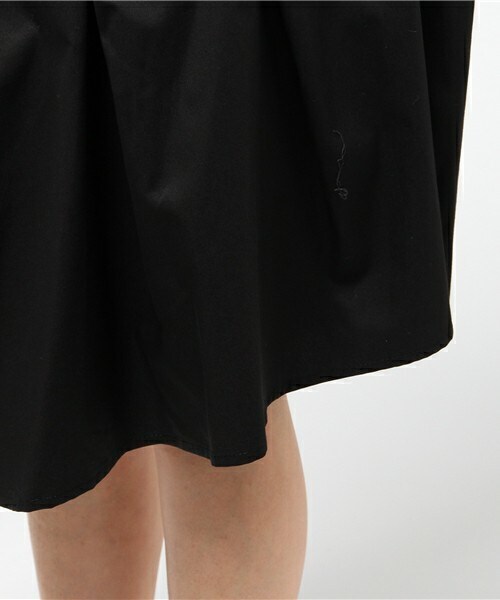 gomme(ゴム)の「タックスカート(スカート・レディース・ブラック/チャコールグレー・MEDIUM)」の9枚目の写真