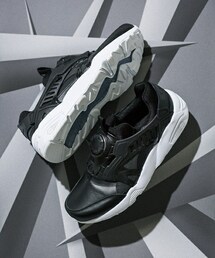 PUMA | メンズ プーマ ディスクブレイズ レザー ブラック PUMA TRINOMIC DISC BLAZE LEATHER 361979-01(スニーカー)