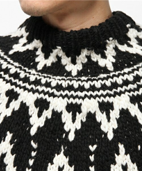 アルテサニア ARTESANIA ニット セーター 手編み　メンズ　グレー系 フィッシャーマン ARTESANIA（アルテサニア）の「ARTESANIA(アルテサニア) &frasl; ニット