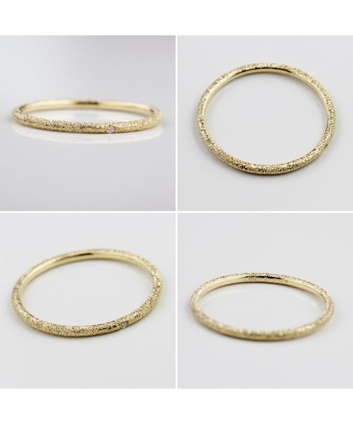 pinacoteca（ピナコテーカ）の「ピナコテーカ 375 ラメ ダイヤモンド リング（リング・レディース・ゴールド・マイナス5.5号サイズから）」の2枚目の写真