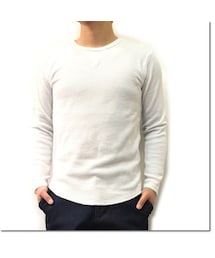 Cuirs | エンボス加工クルーネックカットソー(Tシャツ/カットソー)