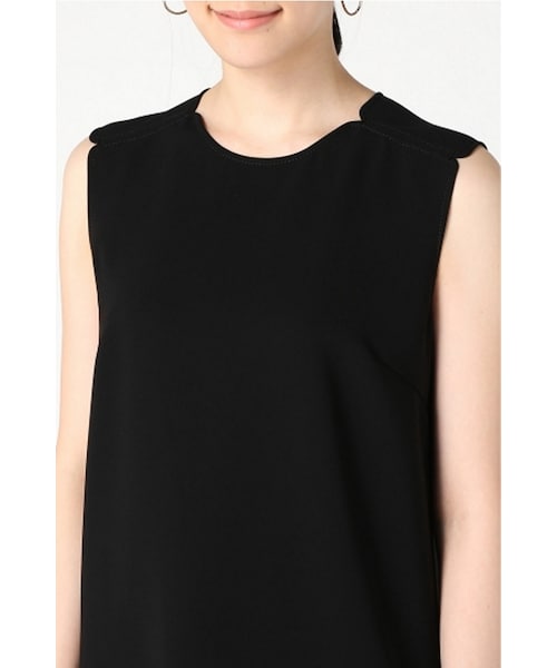 Deuxieme Classe（ドゥーズィエムクラス）の「トリアセジョーゼット ノースリーブワンピース◇（ワンピース/ドレス・ブラック/ネイビー・フリー）」の8枚目の写真