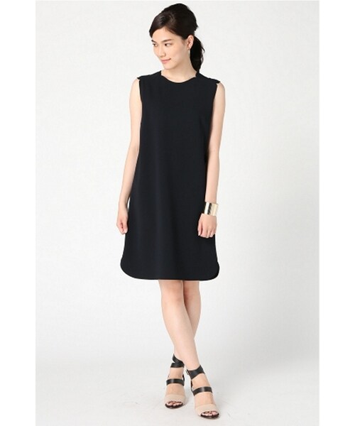 Deuxieme Classe（ドゥーズィエムクラス）の「トリアセジョーゼット ノースリーブワンピース◇（ワンピース/ドレス・ブラック/ネイビー・フリー）」の4枚目の写真