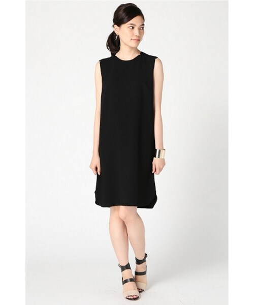 Deuxieme Classe（ドゥーズィエムクラス）の「トリアセジョーゼット ノースリーブワンピース◇（ワンピース/ドレス・ブラック/ネイビー・フリー）」の5枚目の写真