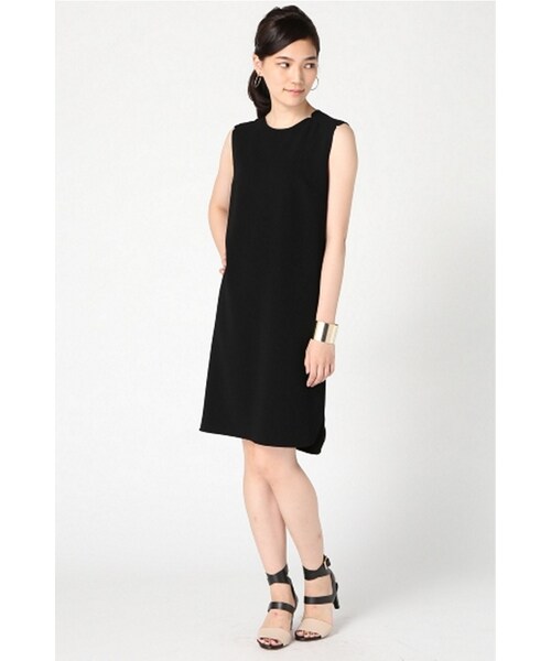 Deuxieme Classe（ドゥーズィエムクラス）の「トリアセジョーゼット ノースリーブワンピース◇（ワンピース/ドレス・ブラック/ネイビー・フリー）」の3枚目の写真