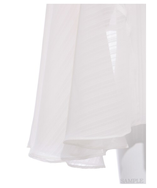 FRAY I.D(フレイアイディー)の「ノースリニットコンビワンピース(ワンピース+トップスセット・レディース・WHTxBLK/YELxWHT/NVYxNVY・F)」の9枚目の写真