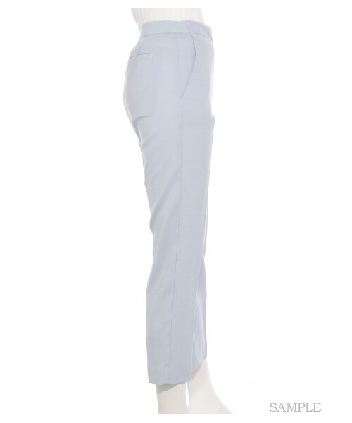 FRAY I.D（フレイアイディー）の「ゴムテーパードパンツ（クロップドパンツ・レディース・GRY/SKY/BLK・0/1）」の6枚目の写真