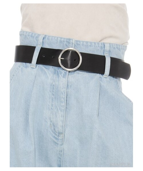 SNIDEL（スナイデル）の「ベルト付きワイドデニムパンツ（デニムパンツ・レディース・WHT/SAX/IND・0/1）」の7枚目の写真