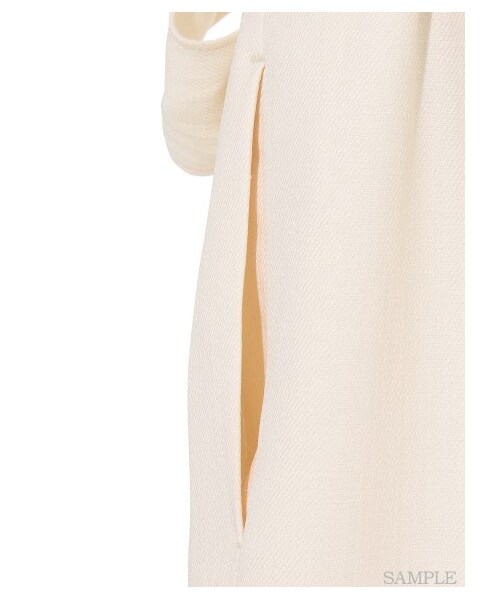 SNIDEL（スナイデル）の「フリルベルト付きパンツ（ストレートパンツ・レディース・BEG/CRM/NVY・0/1）」の9枚目の写真