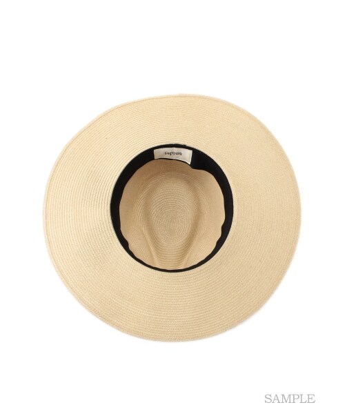 SNIDEL（スナイデル）の「ペーパーハット（ハット・レディース・IVR/BLK・F）」の5枚目の写真