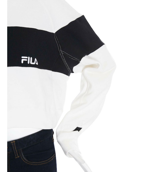 EMODA × FILA  トレーナー EMODA（エモダ）の「EMODA×FILA WIDE LINEトレーナー（）」 - WEAR