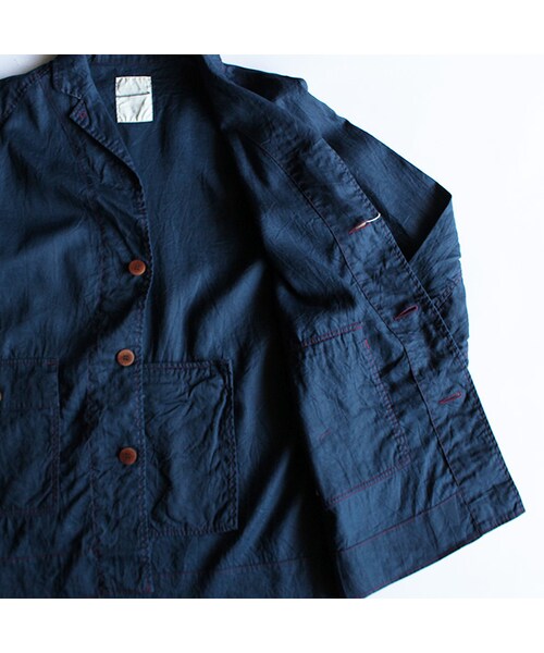 VOO(ヴォー)の「Linen SHI-FU Coat・撥(ジャケット/アウター・Navy・2/3)」の8枚目の写真
