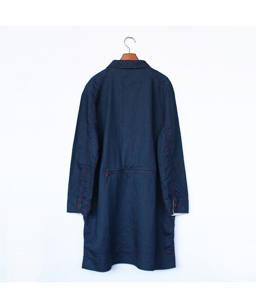 VOO(ヴォー)の「Linen SHI-FU Coat・撥(ジャケット/アウター・Navy・2/3)」の2枚目の写真