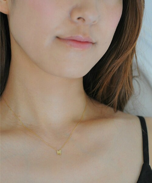 les desseins de DIEU（レデッサンドゥデュー）の「レ デッサン ドゥ デュー  483 キトゥン ネコ ネックレス（ネックレス・レディース・ゴールド・40cm）」の3枚目の写真