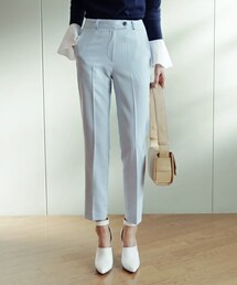 DHOLIC | ワンボタンセンタープレススリムスラックス(スラックス)