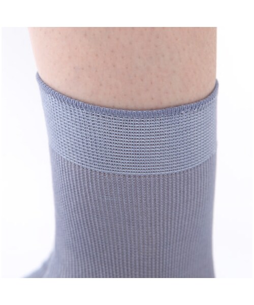 Tabio(タビオ)の「◆綿100%◆1×1リブショートソックス(ソックス・靴下・レディース・フォレストグリーン/パープルネイビー・23.0~24.0cm)」の7枚目の写真