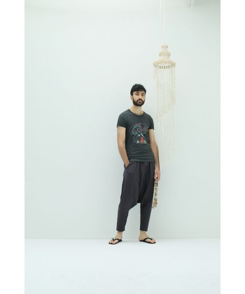 ストフ⭐︎サルエルパンツ STOF（ストフ）の「stof ミックスリネンサルエルパンツ（その他