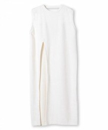 NINE | NINE　スリットニットワンピース(ワンピース)