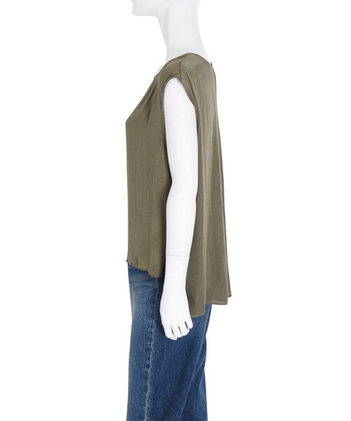 Ungrid（アングリッド）の「ヴィンテージサテンノースリトップス（トップス・レディース・アイボリー/ブラック/カーキ・F）」の7枚目の写真