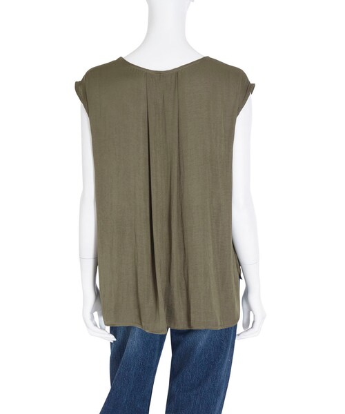 Ungrid（アングリッド）の「ヴィンテージサテンノースリトップス（トップス・レディース・アイボリー/ブラック/カーキ・F）」の8枚目の写真