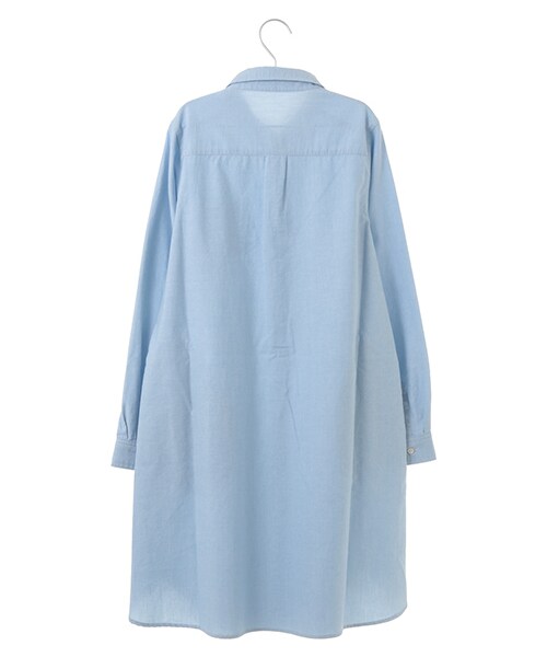 Green Parks(グリーンパークス)の「・オーガニックコットンオックスシャツワンピース(ワンピース/ドレス・オフホワイト/サックスブルー/ブルー・M/L)」の10枚目の写真