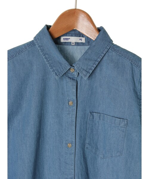 SEVENDAYS=SUNDAY（セブンデイズサンデイ）の「【Special Price】・デニム ロングワンピース（ワンピース/ドレス・インディゴ/ライトインディゴ・M/L）」の5枚目の写真