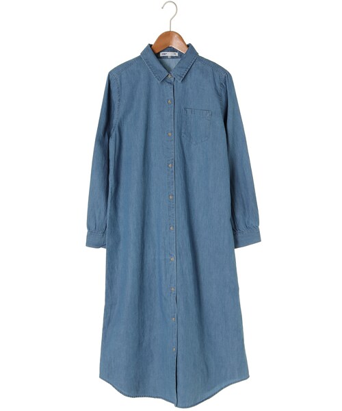 SEVENDAYS=SUNDAY（セブンデイズサンデイ）の「【Special Price】・デニム ロングワンピース（ワンピース/ドレス・インディゴ/ライトインディゴ・M/L）」の2枚目の写真