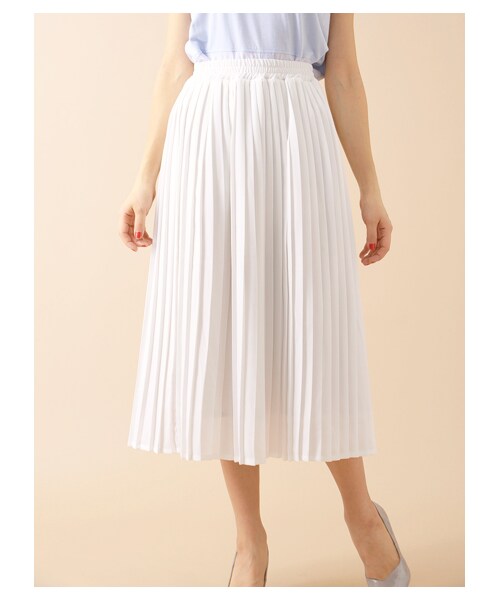 SEVENDAYS=SUNDAY（セブンデイズサンデイ）の「・プリーツスカート（スカート・オフホワイト/ベージュ/ライトカーキ/ネイビー・M/L）」の5枚目の写真