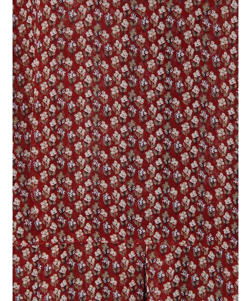 E hyphen world gallery（イーハイフンワールドギャラリー）の「シフォン小花柄ロングガウン（ワンピース/ドレス・レッド/ベージュ/ネイビー・F）」の10枚目の写真