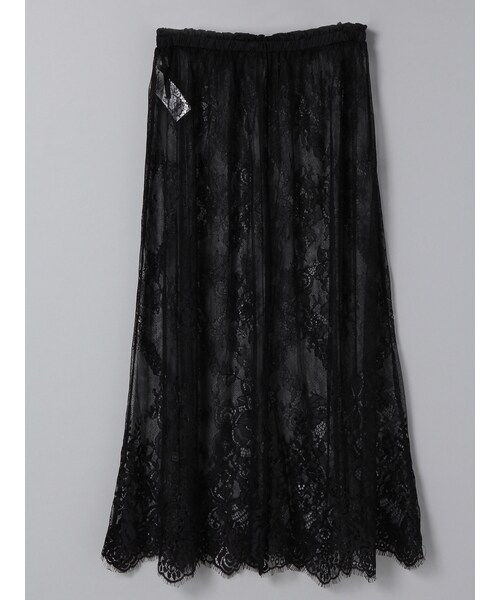 E hyphen world gallery（イーハイフンワールドギャラリー）の「レースマキシスカート（スカート・アイボリー/オフホワイト/ブラック/カーキ・F）」の6枚目の写真