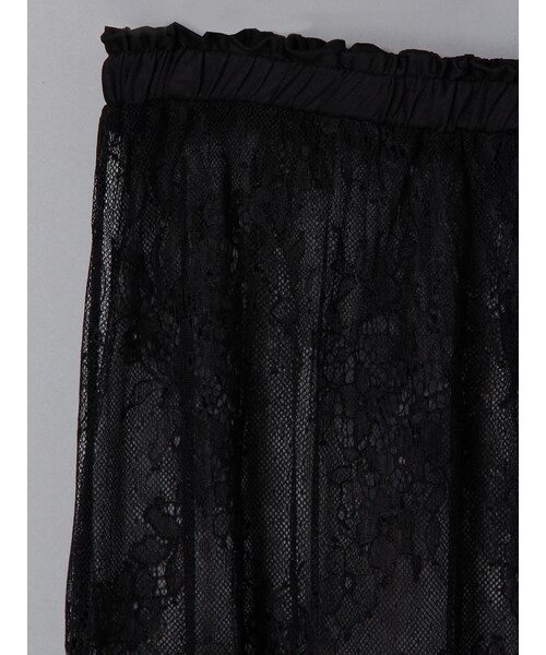 E hyphen world gallery（イーハイフンワールドギャラリー）の「レースマキシスカート（スカート・アイボリー/オフホワイト/ブラック/カーキ・F）」の8枚目の写真