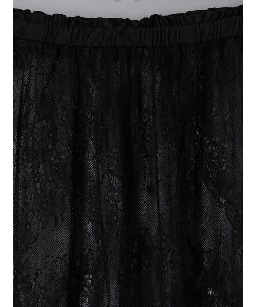 E hyphen world gallery（イーハイフンワールドギャラリー）の「レースマキシスカート（スカート・アイボリー/オフホワイト/ブラック/カーキ・F）」の7枚目の写真