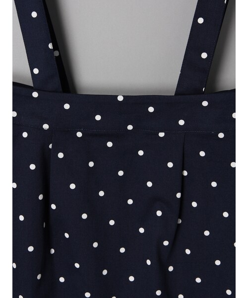 E hyphen world gallery（イーハイフンワールドギャラリー）の「サスペンダー付ひざ丈タイトスカート（スカート・オフホワイト/ブラック/カーキ/ブルー/ネイビー・F）」の9枚目の写真