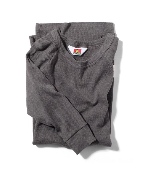 BEN DAVIS/PROJECT LINE（ベンデイビスプロジェクトライン）の「BEN DAVIS PROJECT LINE - ULTRA LONG WAFFLE（トップス・メンズ・H-GREY/OATMEAL/H-CHARCOAL・M/L）」の3枚目の写真