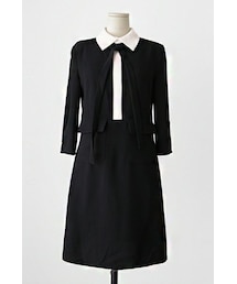 imvely | ブラック＆ホワイトシックワンピ(ワンピース)