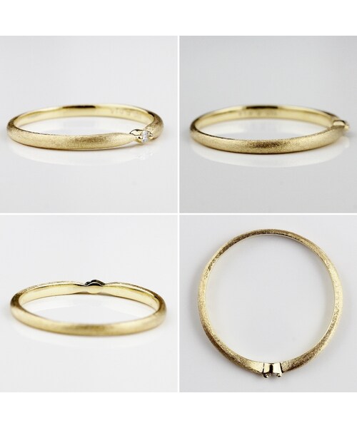 pinacoteca（ピナコテーカ）の「ピナコテーカ 639 サンライズ 一粒ダイヤモンド リング（リング・レディース・ゴールド・5.5号サイズから）」の2枚目の写真