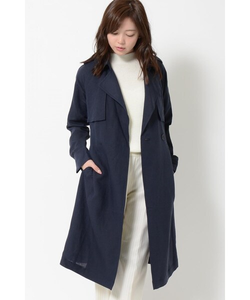 LOSICARIE(ロシカリエ)の「トレンチコート(ジャケット/アウター・レディース・ネイビー/ベージュ・M)」の1枚目の写真