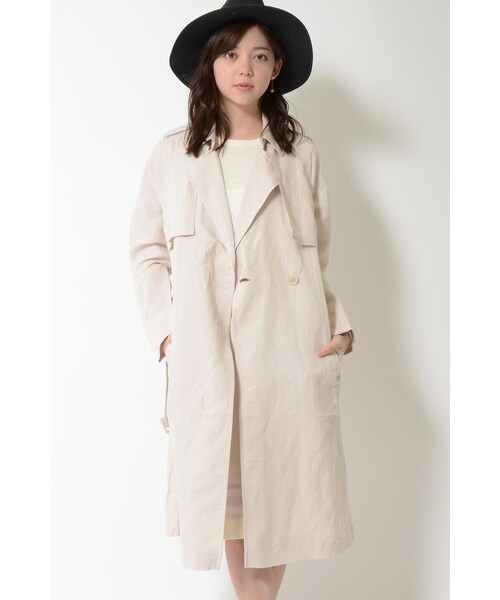 LOSICARIE(ロシカリエ)の「トレンチコート(ジャケット/アウター・レディース・ネイビー/ベージュ・M)」の2枚目の写真